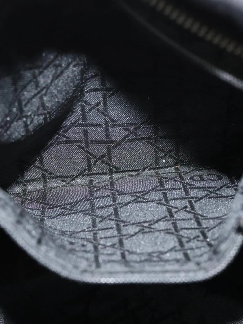 Christian Dior Shoulder Bag Nylon Black Auth bs24209 - Picture 11 of 15